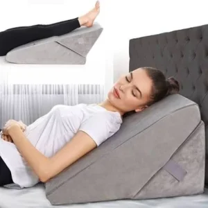 Cojín tipo cuña antirreflujo 7 en 1 Safe Medic para soporte postural y descanso cómodo.