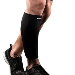 Pantorrillera de compresión para soporte muscular y protección de la pantorrilla.