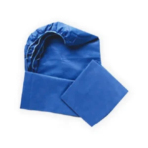 Sábana descartable para camilla con elástico para protección e higiene en áreas médicas.