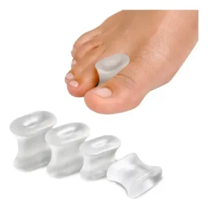 Separador de dedo cilíndrico SM para alineación y protección de los dedos del pie.