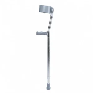 Bastón canadiense de aluminio ajustable para apoyo y movilidad de personas con dificultad para caminar.