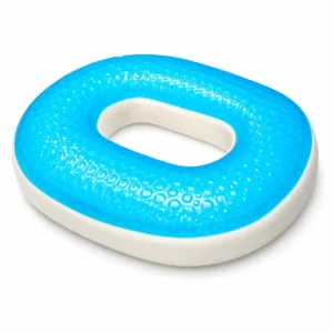 Rin de coxis de gel ortopédico para aliviar la presión en el coxis y mejorar la comodidad al sentarse.